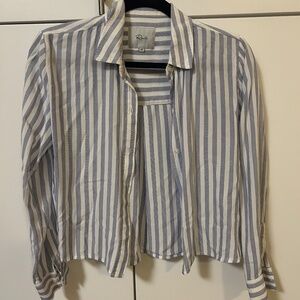 RAILS blue & white stripped top